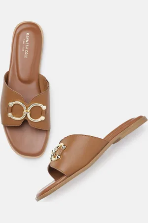Kenneth Cole Women Embellished Open Toe Flats
