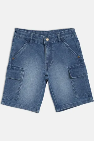 MINI KLUB Boys Solid Denim Shorts