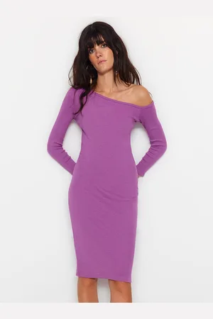 Trendyol Ribbed One Shoulder Bodycon Dress