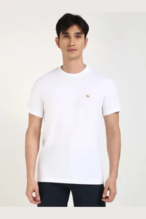 Calvin Klein Men Solid Round Neck Cotton T-shirt
