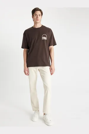 DeFacto Men High Rise Pure Cotton Trouser