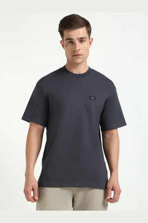 Calvin Klein Men Solid Cotton T-shirt
