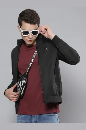 Fort Collins Men Black Solid Bomber Jacket