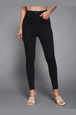 Miss Chase Women Skinny Fit High-Rise Heavy Fade Stretchable Jeans