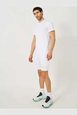 Styli Men Training Textured Tee and Shorts Set