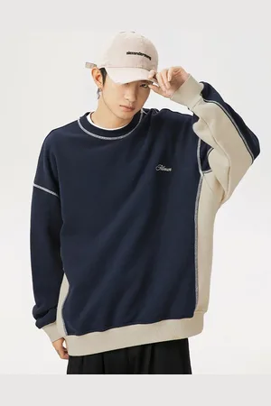 HERE&NOW Men Colourblocked Pullover Pullover Sweatshirt