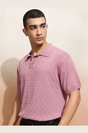 Highlander Men Relaxed Fit Half Sleeve Half Placket Tshirt