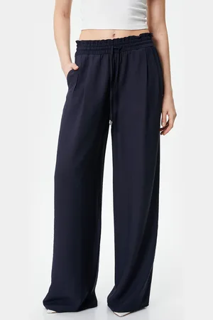 Koton Women Straight Fit Parallel Trousers