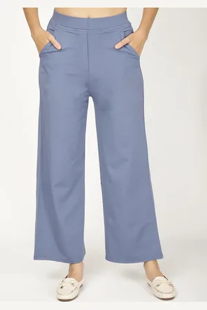 FUTURO REMOTO GIOIELLI Women Smart Loose Fit Mid-Rise Parallel Trousers