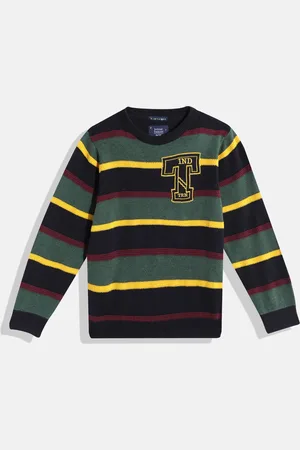 Indian Terrain Boys Striped Pullover