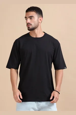 Bushirt Men Round Neck Drop T-shirt