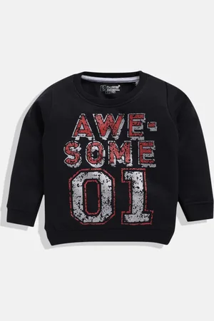 Eteenz Boys Printed Premium Cotton Sweatshirt