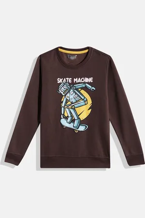 Eteenz Boys Premium Cotton Graphic Printed Sweatshirt