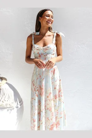 HERE&NOW Floral Print Fit & Flare Maxi Dress