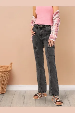 DressBerry Comfy Chic Straight Fit Pocket Detailed High-Waist Coloured Jeans