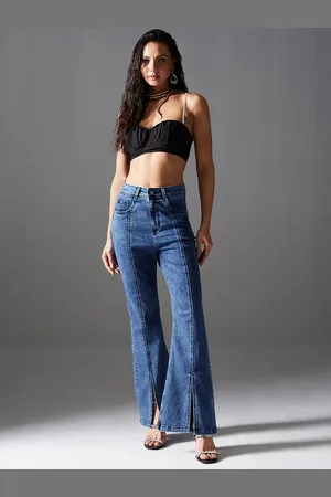 Miss Chase Women Bootcut High-Rise Light Fade Jeans