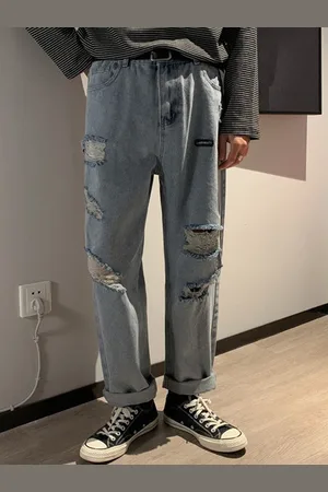 HERE&NOW Men Highly Distressed Jeans