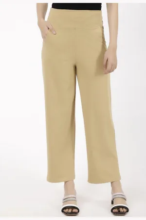 Spiffy Women Smart Loose Fit High-Rise Trouser