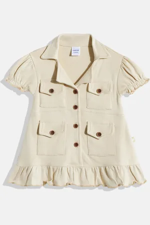 Moms Love Infant Girls Pure Cotton A-Line Dress With Dress