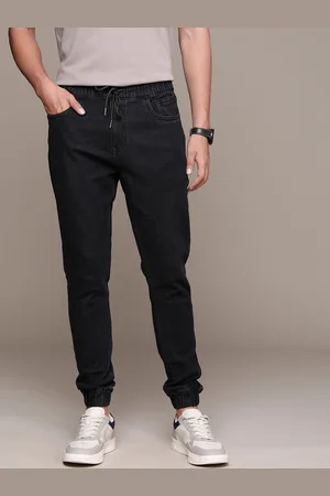 WROGN Men Mid Rise Jogger Light Fade Stretchable Jeans