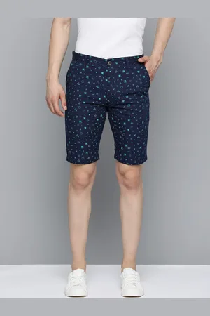 Indian Terrain Men Pure Cotton Printed Slim Fit Shorts