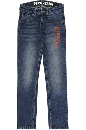 Pepe Jeans Boys Slim Fit Low Distress Light Fade Jeans