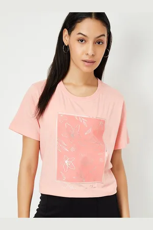 Max Collection Women Graphic Printed Round Neck Cotton T-shirt