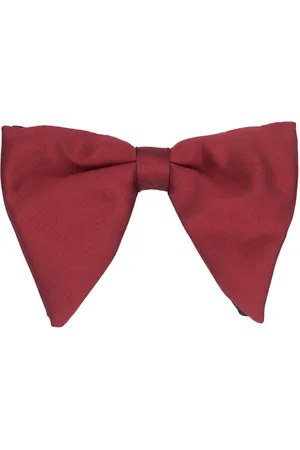 The Tie Hub Men Maroon & Black Bow Butterfly Tie