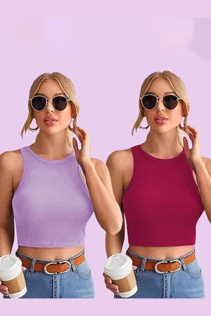 Mast & Harbour Cotton Crop Top