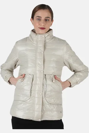Monte Carlo Women Beige Solid Puffer Jacket