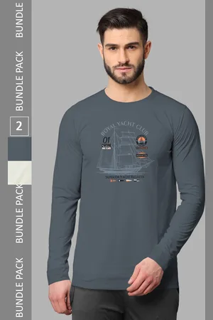 bullmer Pack Of 2 Colourblocked Hooded Cotton T-shirts