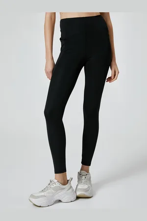 Koton Women Solid Ankle Length Training Tights