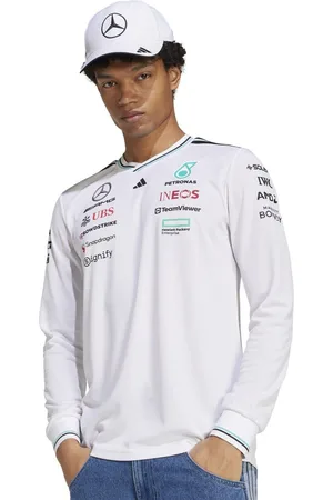 adidas Mercedes Printed Round Neck Slim Fit T-Shirt
