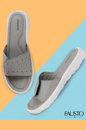 FAUSTO Women Grey Sliders