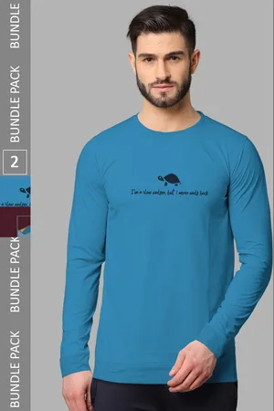bullmer Pack Of 2 Printed Cotton T-Shirts