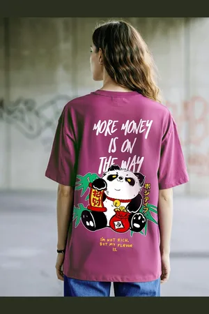 Bewakoof Graphic Printed Drop-Shoulder Sleeves Oversized Pure Cotton T-shirt