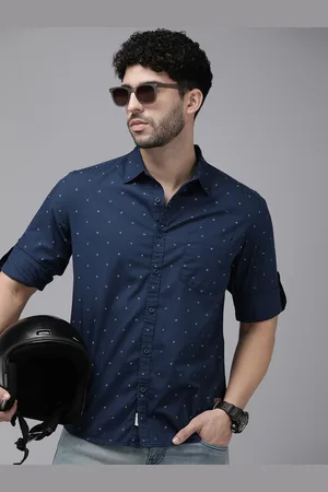 Roadster The Life Co. Geometric Printed Pure Cotton Casual Shirt