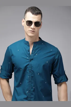 Roadster The Life Co. Printed Pure Cotton Casual Shirt