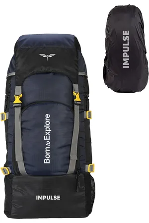 Impulse Navy Blue Solid Keep Discovering 60 Litres Waterproof Rucksack