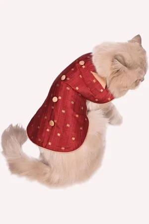 Vastramay Woven Design Cat Ethnic Jacket