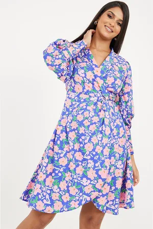 Styli Floral Printed Puff Sleeve Dress