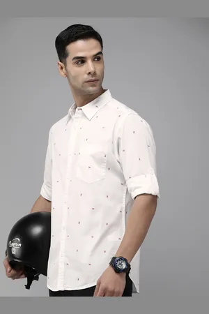 Roadster The Life Co. Geometric Printed Pure Cotton Casual Shirt
