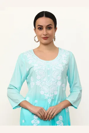 Jaipur Women Floral Printed Thread Work Kurta