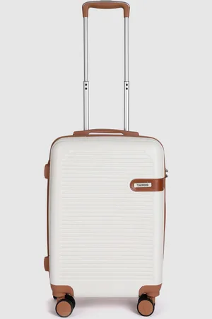 Teakwood Leathers Textured 360-Degree Rotation Hard-Sided Cabin-Sized Trolley Bag 38L