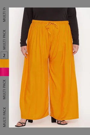 Clora Creation Women Pack Of 2 Straight Fit Casual Palazzos