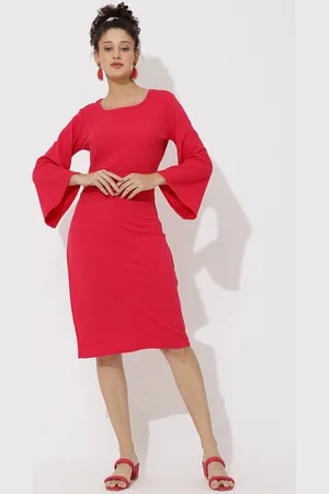 DressBerry Women Round Neck Sheath Dress