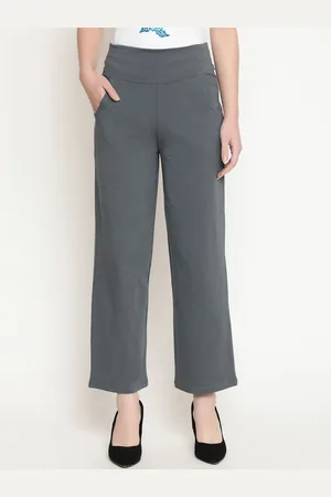 Spiffy Women Smart Loose Fit High-Rise Trousers