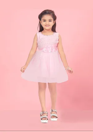 BAESD Girls Net Fit & Flare Dress