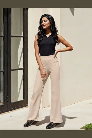 BlissClub Womens AM PM Cotton Flare Pants