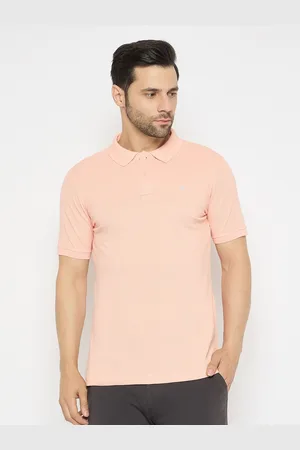 NEVA Men Solid Polo Collar Cotton T-shirt